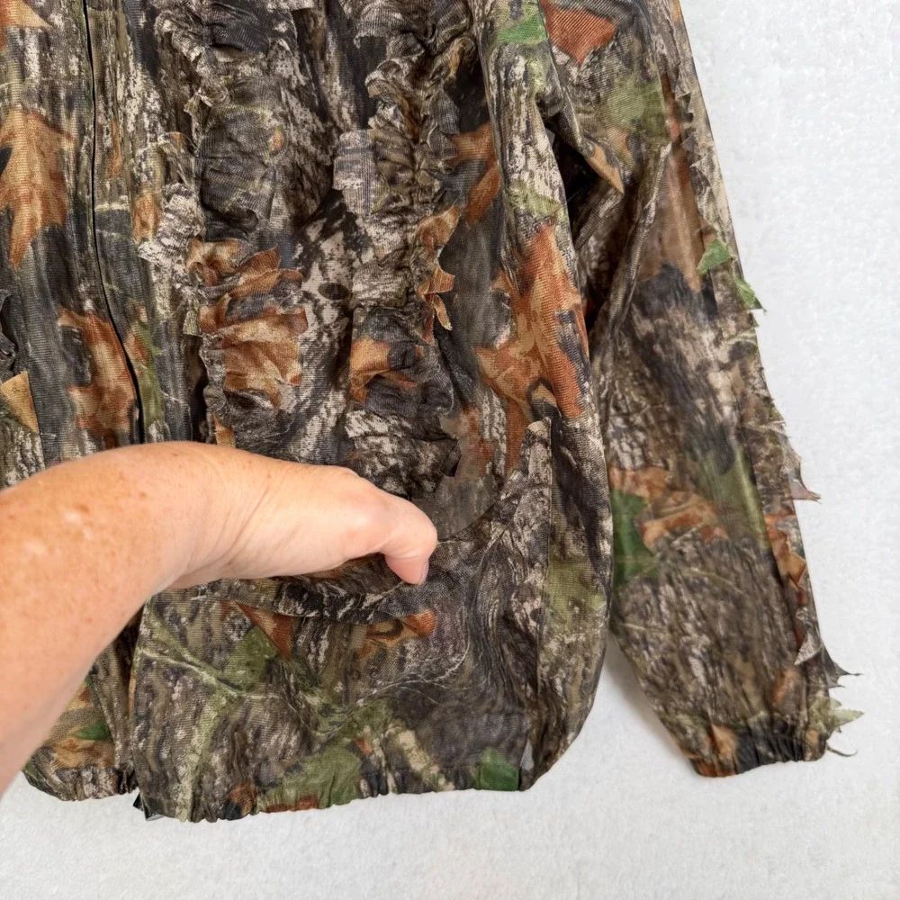 Underbrush Ghillie Jacket Mens L/XL Camo Mossy Oak Break Up 3D Leafy Mesh